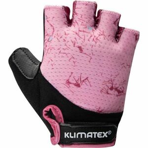 Klimatex SAGA Női kerékpáros kesztyű, rózsaszín, méret kép
