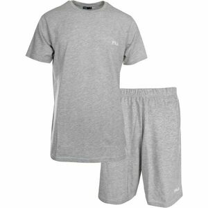 Fila SET SHORT SLEEVES T-SHIRT AND SHORT PANTS IN JERSEY Férfi pizsama, szürke, méret kép