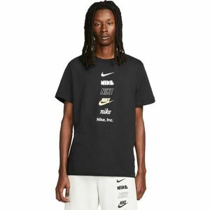 Nike NSW TEE CLUB+ HDY PK4 Férfi póló, fekete, méret kép