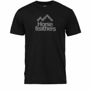 Horsefeathers ROOTER Férfi póló, fekete, méret kép