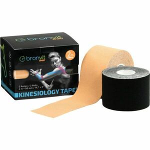 BronVit SPORT KINESIO TAPE SET 5CM X 6 M Kineziológiai tape szett, fekete, méret kép
