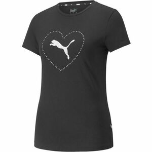 Puma VALENTINE´S DAY GRAPHIC TEE Női póló, fekete, méret kép