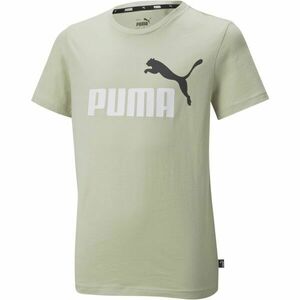 Puma ESS + 2 COL LOGO TEE Fiú póló, khaki, méret kép