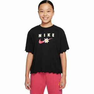 Nike NSW TEE ENERGY BOXY FRILLY Lány póló, fekete, méret kép