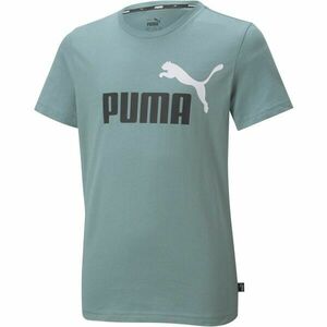 Puma ESS + 2 COL LOGO TEE Fiú póló, kék, méret kép