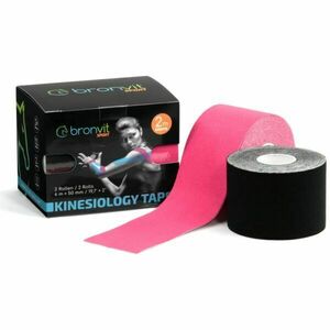 BronVit SPORT KINESIO TAPE SET 5CM X 6 M Kineziológiai tape szett, rózsaszín, méret kép