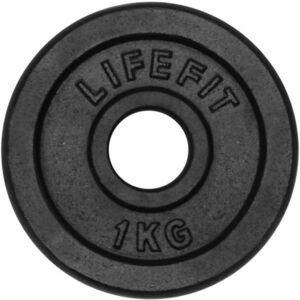 Lifefit KOTOUC 1KG 30MM Súlyzótárcsa, fekete, méret kép