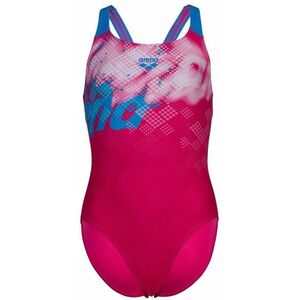 Arena splash point swimsuit v back girls fuschia 164cm kép