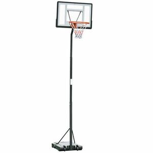 Kosárlabda Palénk, Állítható Magasságú, 255-305 cm, Fekete kép