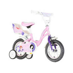 Visitor Princess 12 rózsaszín királylányos gyerek kerékpár kép