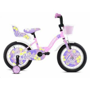 Capriolo BMX 16" VIOLA gyerek kerékpár, rózsaszín-fehér kép
