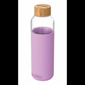 Üveg kulacs szilikon borítással FLOW Lilac 660 ml - Quokka kép