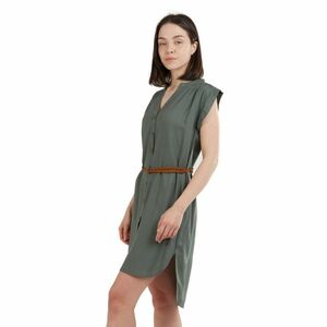 FUNDANGO-Mona Dress-537-khaki Zöld L kép