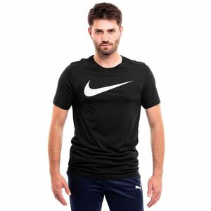 NIKE-M NSW TEE ICON SWOOSH-010 BLACK/WHITE Fekete S kép