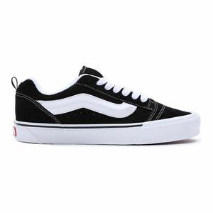 VANS-Knu Skool (Suede) black/true white Fekete 44, 5 kép