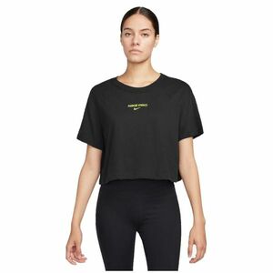 NIKE-W NK DF PRO SS CRP TEE-010 BLACK Fekete S kép