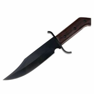 IdeallStore® vadászkés, Pilgrim Dagger, 33 cm, rozsdamentes acél, fekete, tok mellékelve kép