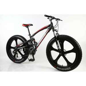 Gunsrose 26" FATBIKE 24 sebesség összeteleszkópos vázzal 5 küllős magnézium ötvözet felni fekete-piros 01B kép