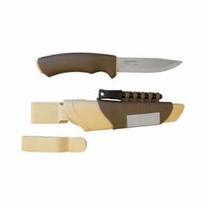 MORAKNIV BUSHCRAFT SURVIVAL (S) kés, tokkal, szikravetővel, élezővel, barna - M-13033 kép