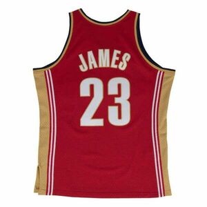 MITCHELL & NESS CLEVELAND CAVALIERS LEBRON JAMES 2003-04' - 23 ROAD SWINGMAN 2.0 kosárlabda mez Piros M kép