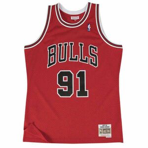 MITCHELL & NESS NBA CHICAGO BULLS DENNIS RODMAN SWINGMAN JERSEY kosárlabda mez Piros XXL kép