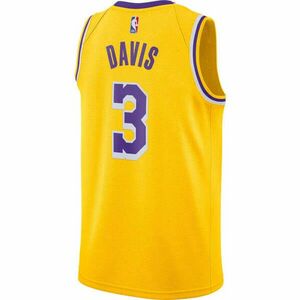 Nike x nba anthony davis los angeles lakers icon edition swingman jersey kosárlabda mez férfi sárga 3xl kép