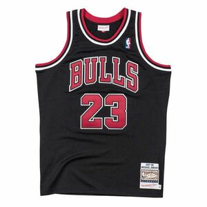 MITCHELL & NESS CHICAGO BULLS MICHAEL JORDAN AUTHENTIC JERSEY kosárlabda mez Fekete XXL kép