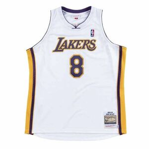 MITCHELL & NESS LOS ANGELES LAKERS KOBE BRYANT 03-04'- 8 AUTHENTIC JERSEY kosárlabda mez Fehér S kép