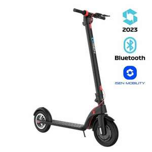 iSEN X7 Pro 2023 összecsukható elektromos robogó Fekete, App, BT, 10", 350W motor, max. hatótávolság 25km, akár 25km / h, cserélhető akkumulátor kép