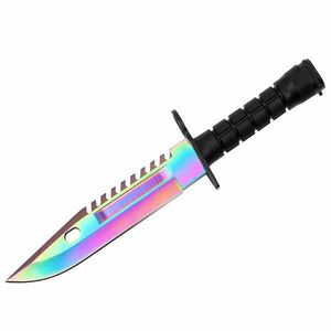 IdeallStore® vadászkés, Rainbow Spirit, többszínű, 32, 5 cm, tok mellékelve kép