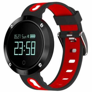 iUni DM58 Plus Fitness karkötő, vízálló, OLED kijelző, óra, lépésszámláló, impulzusfigyelés, értesítések, Piros kép