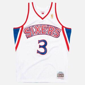 MITCHELL & NESS PHILADELPHIA 76ERS ALLEN IVERSON 96-97' - 03 SWINGMAN 2.0 JERSEY kosárlabda mez Fehér 4XL kép