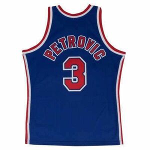 MITCHELL & NESS NEW JERSEY NETS DRAZEN PETROVIC - 03 SWINGMAN 2.0 JERSEY kosárlabda mez Kék S kép