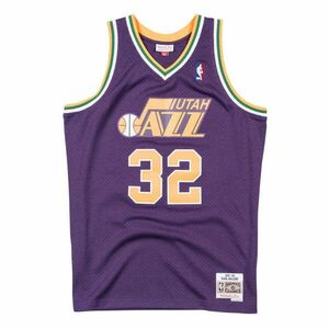 MITCHELL & NESS UTAH JAZZ KARL MALONE 91-92 - 32 NBA SWINGMAN 2.0 JERSEY kosárlabda mez Lila S kép