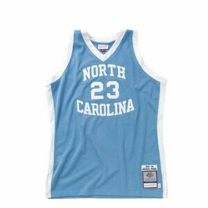 MITCHELL & NESS UNIVERS. OF NORTH CAROLINA MICHAEL JORDAN 83-84 AUTHENTIC JERSEY kosárlabda mez Világoskék S kép