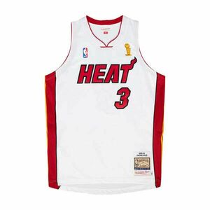 MITCHELL & NESS NBA DWYANE WADE MIAMI HEAT AUTHENTIC FINALS JERSEY kosárlabda mez Fehér L kép