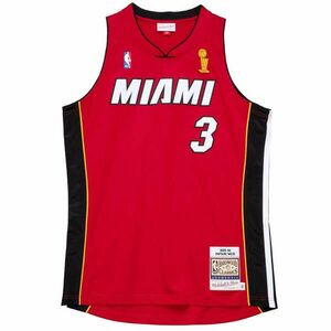 MITCHELL & NESS MIAMI HEAT DWAYNE WADE 2005-06' - 3 ALTERNATE FINALS JERSEY kosárlabda mez Piros S kép