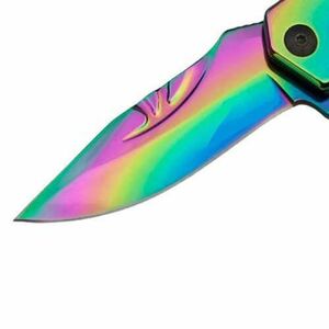 IdeallStore® vadászkés, Rainbow Madness, rozsdamentes acél, 21.5 cm, többszínű kép