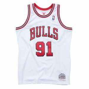 MITCHELL & NESS CHICAGO BULLS DENNIS RODMAN Mens Swingman Jersey kosárlabda mez Fehér XXL kép