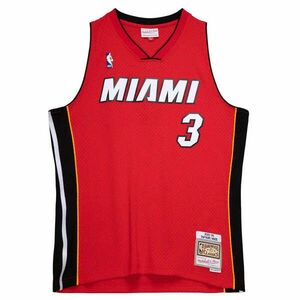 MITCHELL & NESS NBA MIAMI HEAT ALTERNATE JERSEY 2005 DWYANE WADE kosárlabda mez Fehér/Piros XXL kép