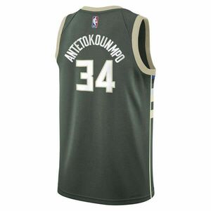 Nike nba milwaukee bucks giannis antetokounmpo boys icon swingman jersey kosárlabda mez gyerek zöld l kép