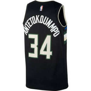 Jordan x nba giannis antetokounmpo milwaukee bucks swingman jersey kosárlabda mez férfi fekete xxl kép