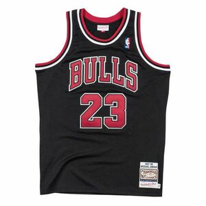 MITCHELL & NESS CHICAGO BULLS MICHAEL JORDAN AUTHENTIC JERSEY kosárlabda mez Fekete XL kép