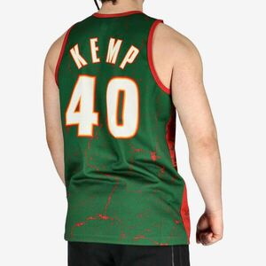 MITCHELL & NESS SEATTLE SUPERSONICS SHAWN KEMP Player Burst Mesh Tank kosárlabda mez Zöld L kép