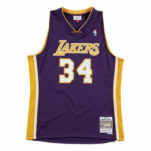 MITCHELL & NESS NBA SWINGMAN JERSEY LOS ANGELES LAKERS 99-00 SHAQUILLE O'NEAL kosárlabda mez Lila XXL kép