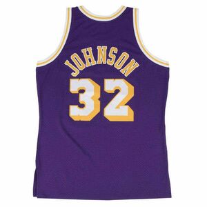 Mitchell & ness los angeles lakers magic johnson mens swingman jersey kosárlabda mez férfi lila xxl kép