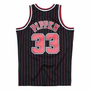 Mitchell & ness chicago bulls scottie pippen 95-96' - 33 alt. swingman 2.0 jersey kosárlabda mez férfi fekete/piros m kép