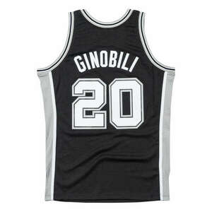 MITCHELL & NESS SAN ANTONIO SPURS MANU GINOBILI 02-03' - 20 SWINGMAN JERSEY kosárlabda mez Fekete 3XL kép