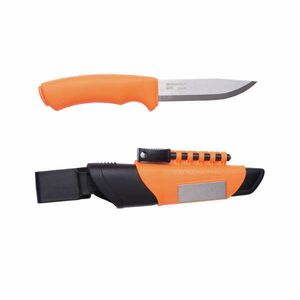 MORAKNIV BUSHCRAFT SURVIVAL (S) kés, tokkal, szikravetővel, élezővel, narancssárga - M-12051 kép