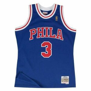 Mitchell & ness philadelphia 76ers allen iverson - 3 swingman 2.0 jersey kosárlabda mez férfi piros/kék xl kép